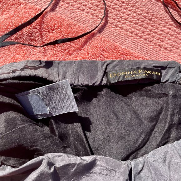 Authentic Donna Karan Collection Vintage Dress Gray Strapless US 4 - Picture 6 of 6